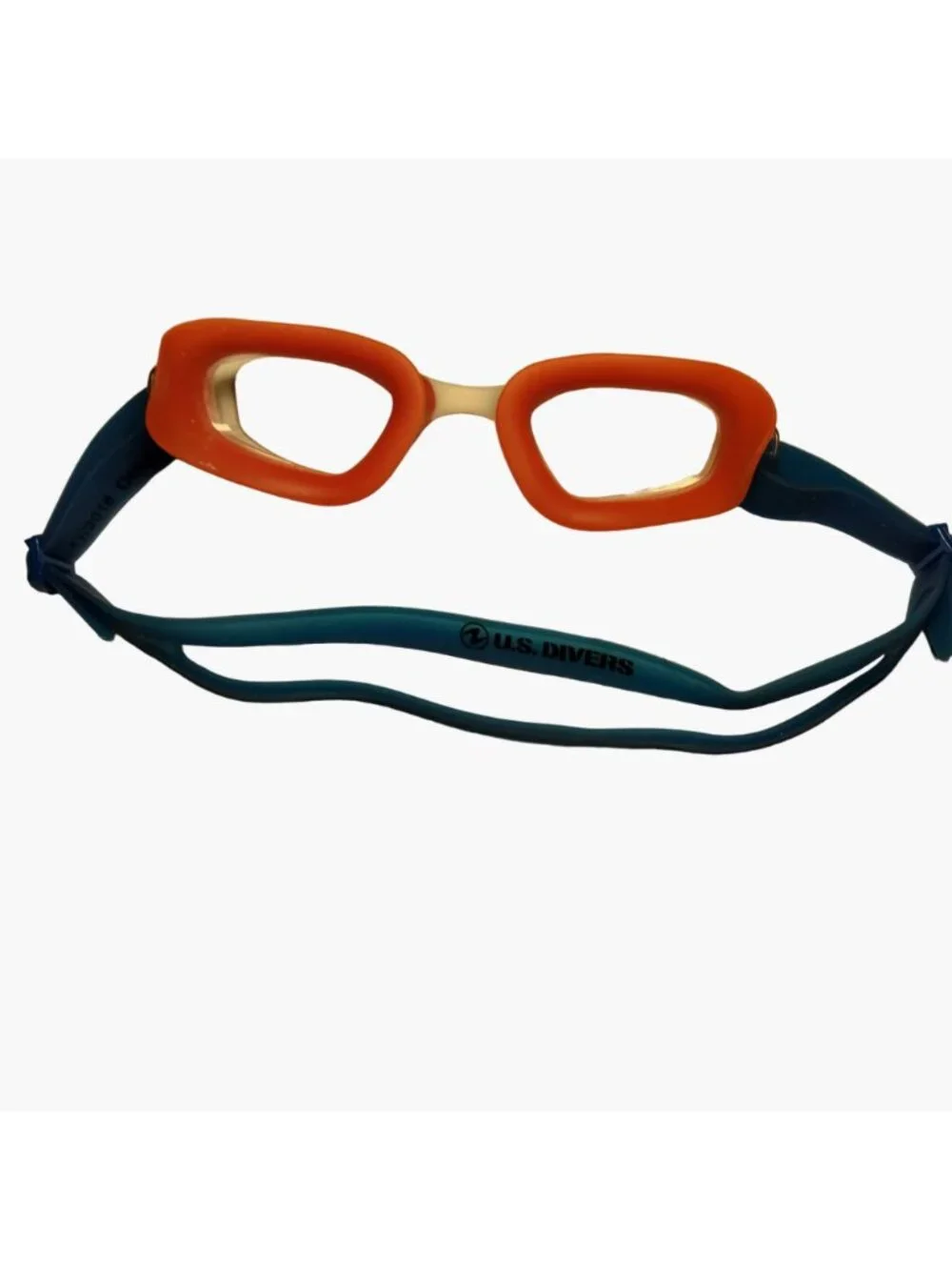 U S Divers Adjustable Swim Goggles Orange Blue